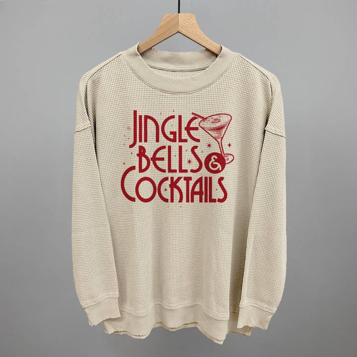 Ivy + Cloth - Wholesale Graphic Sweatshirt - Women's - Jingle Bells & Cocktails9
