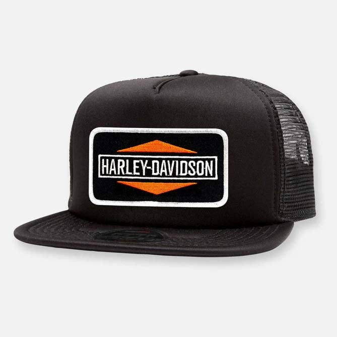 Webig Moto Company - Wholesale Trucker Hat - Unisex - HARLEY FLAT BILL PATCH HAT