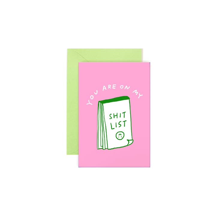 Karen Schipper - Venta al por mayor Tarjetas de amor - Lista de porquerías - Mini Note