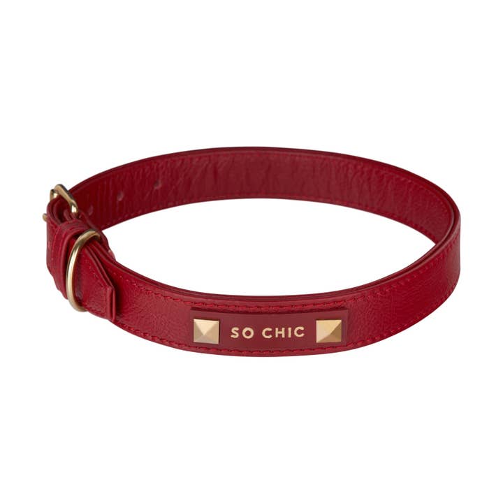 Dog collar - Magnetic Red ❤️ for wholesale by Pet So Chic