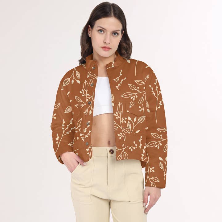 Vintage Swirls Quilted Jacket for wholesale by The Cozyy Affair