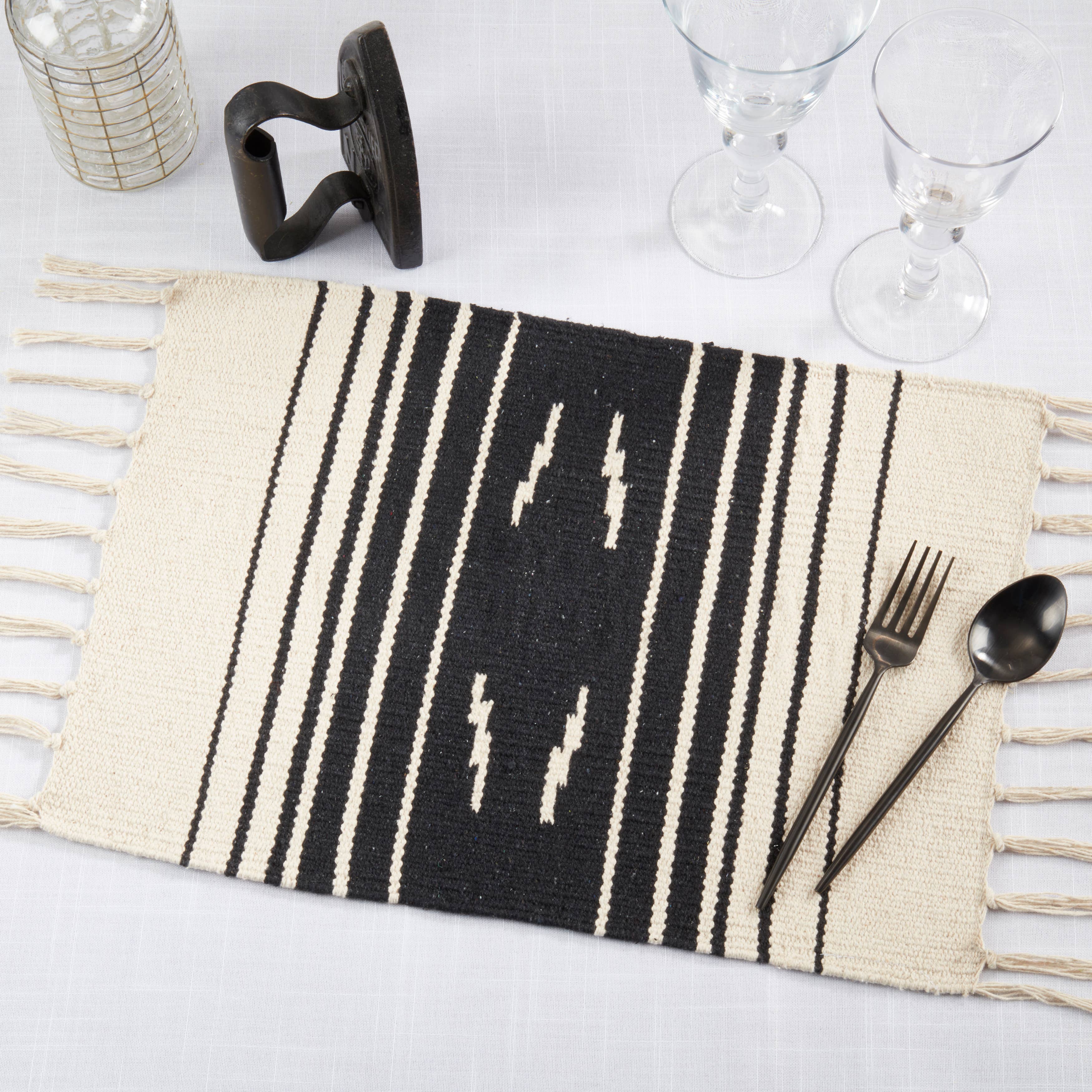 Black Natural Southwestern Spice Placemat for wholesale on Faire4