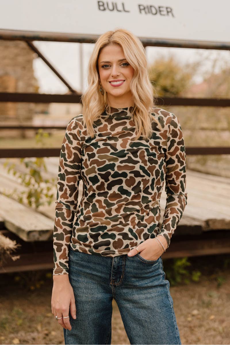 Sterling Kreek – wholesale Blouse – Women’s – You Can't See Me Mesh Top