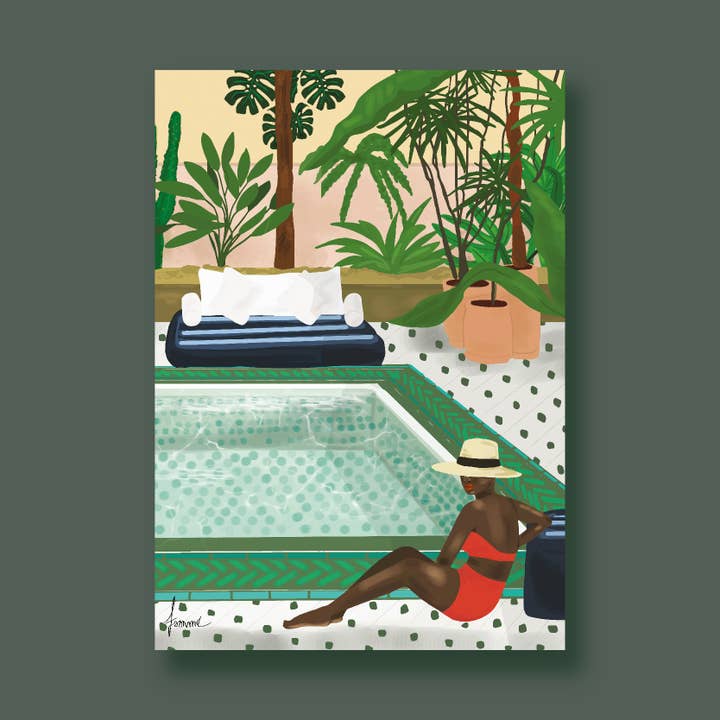 A5-kaart - Zwembad Chill voor wholesale door Famma