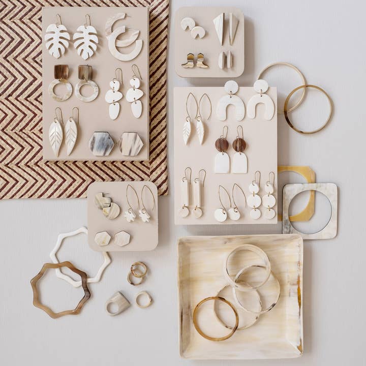 MAADILI COLLECTIVE - Wholesale Dangle Earrings - Large Leaf Earrings8