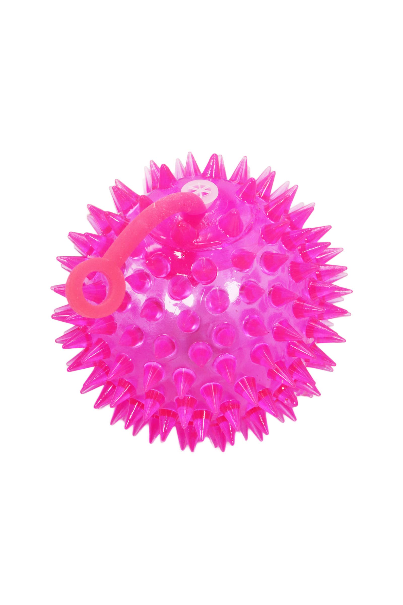 Cap Zone - Wholesale Squishy toy – Kids & Baby - Spiky LED Light-Up Squeaky Bouncy Ball - 2.75 Inch5