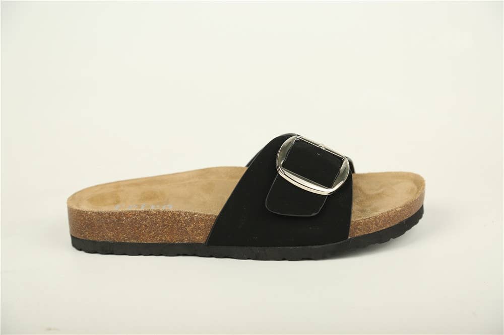 No Doubt Shoes – sandálias - Mulher por atacado – Sandálias com Fivela Grande e Palmilha Macia1