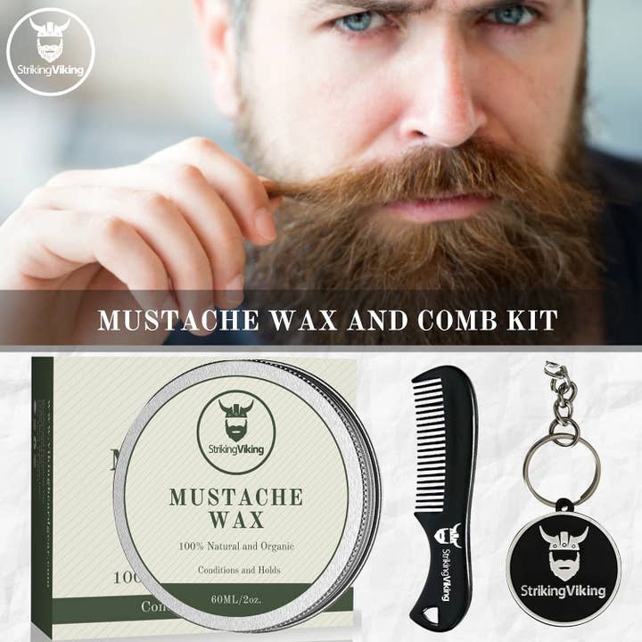 Striking Viking - Wholesale Beard Styling Product - Mustache Wax and Comb