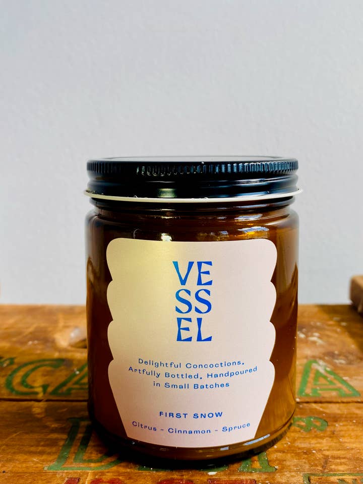 First Snow Candle for wholesale by Vessel Candle Co