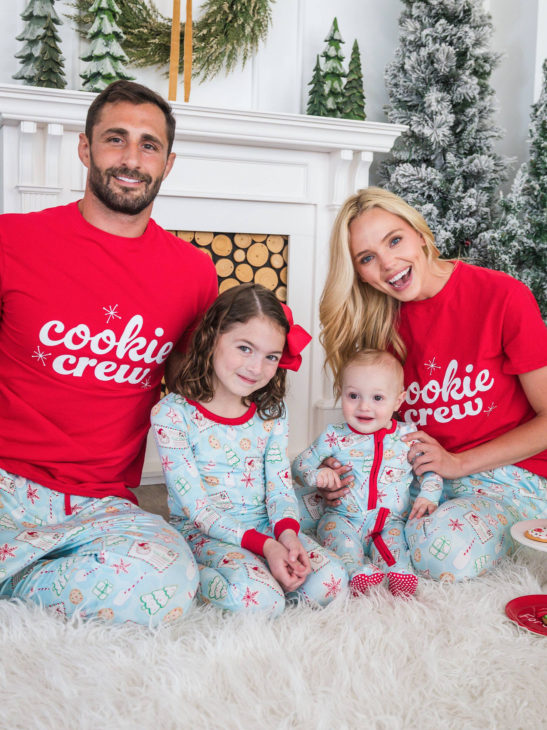 Blue SoftSnooze™ Adult Bamboo Viscose Santa Sweets Pajama Pants for wholesale on Faire5