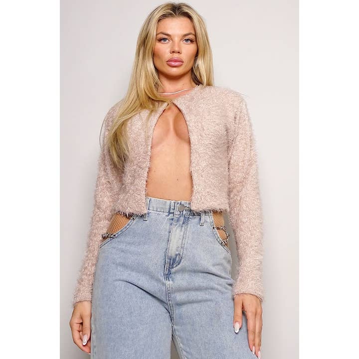 CEFIAN FASHION - Wholesale Cardigan – Women’s - LUXE SOPHIE WARM AND FUZZY CARDIGAN TOP6