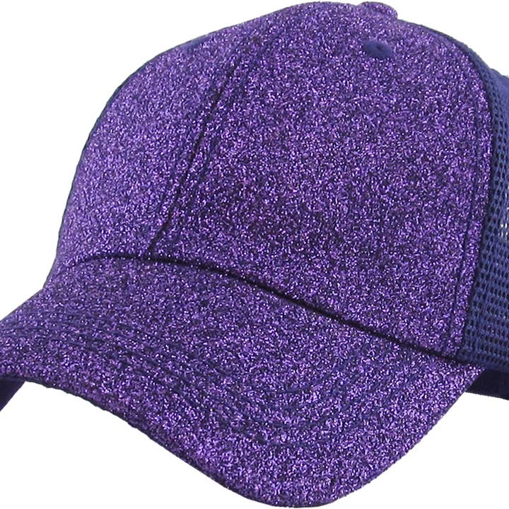 KBETHOS - Wholesale Ponytail cap – Women’s - Glitter Meshback Baseball Cap55