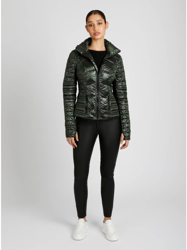 Blanc Noir - Wholesale Puffer Jacket - Women's - Lightweight Down Filled Packable Puffer JLS/NB43