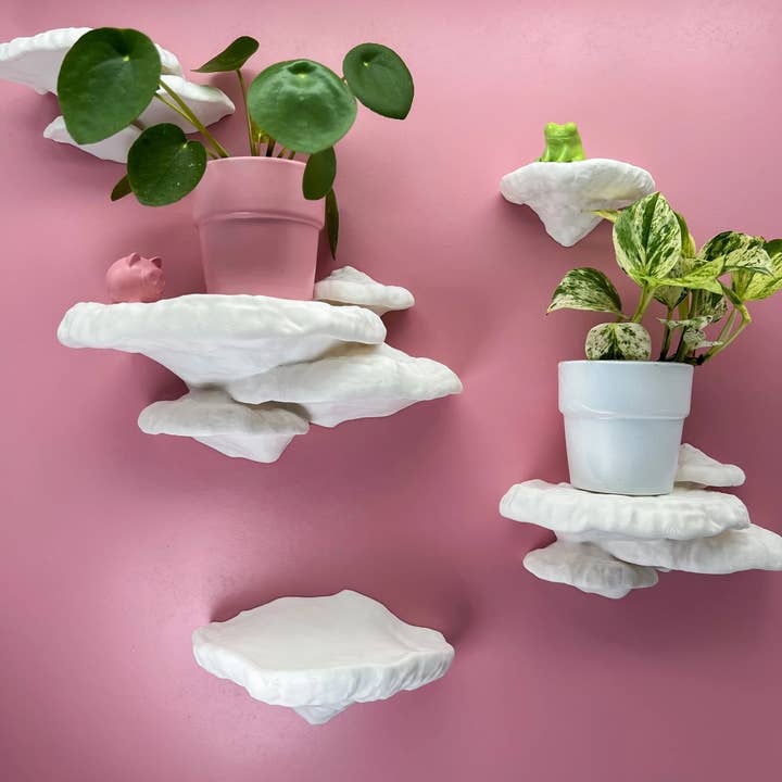 Roomberry - Wholesale Wall Mounted Shelf - Tree Sponge Mushroom Wall Shelf Set1