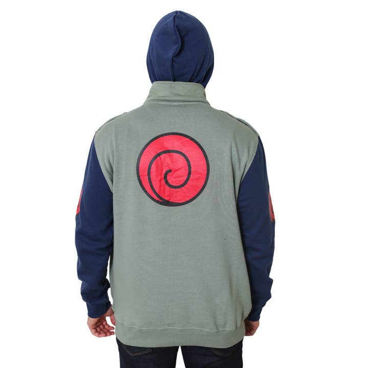 Fundom - Wholesale Hoodie - Unisex - Naruto Shippuden Kakashi Hatake Cosplay Military Style Hoodie With Headband1