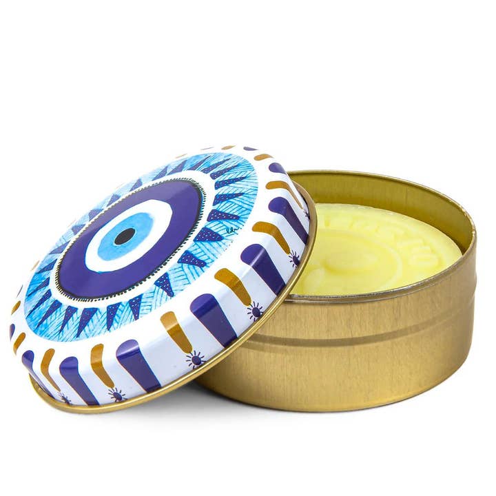 Nai Gifts - Wholesale Bar Soap - Natural Olive Oil Soap in Metal Box Evil Eye Design12