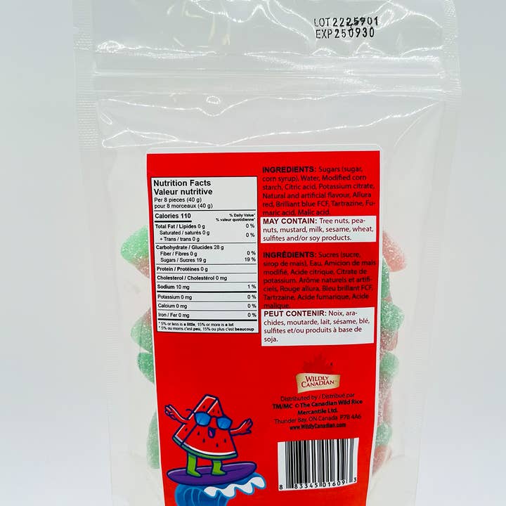 Sour Watermelon Slices for wholesale by Wildly Canadian