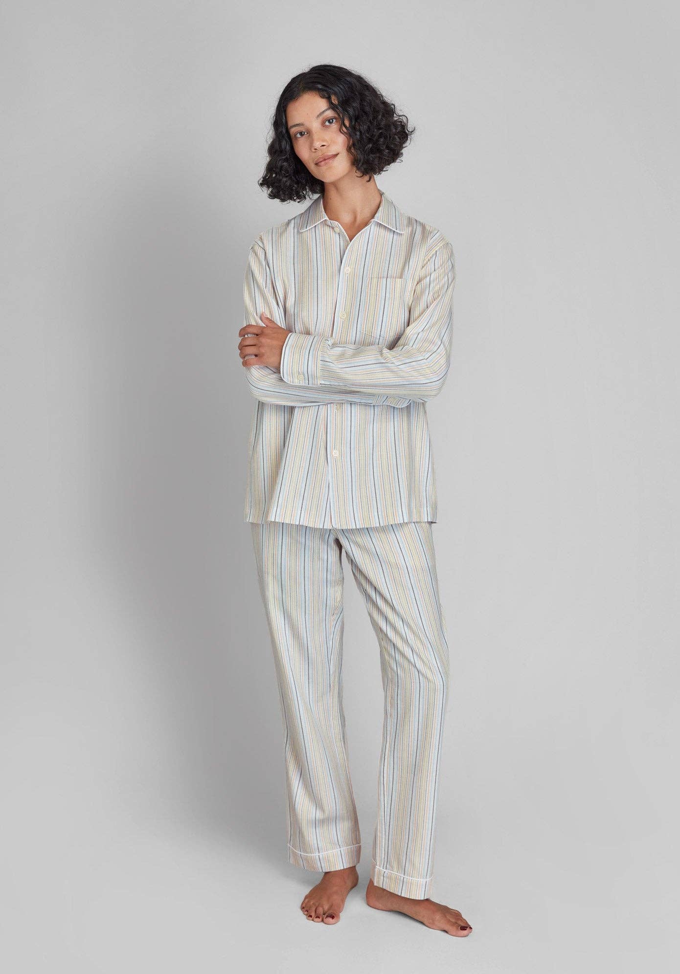 Henry Pajama Set in Twill Stripe for wholesale on Faire3