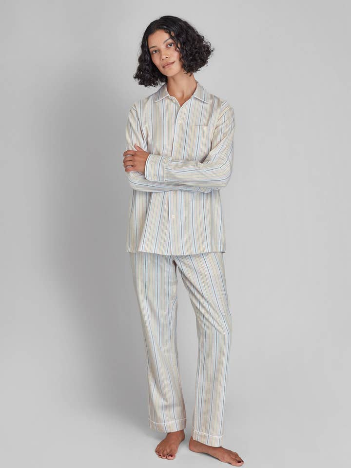 Henry Pajama Set in Twill Stripe for wholesale on Faire3