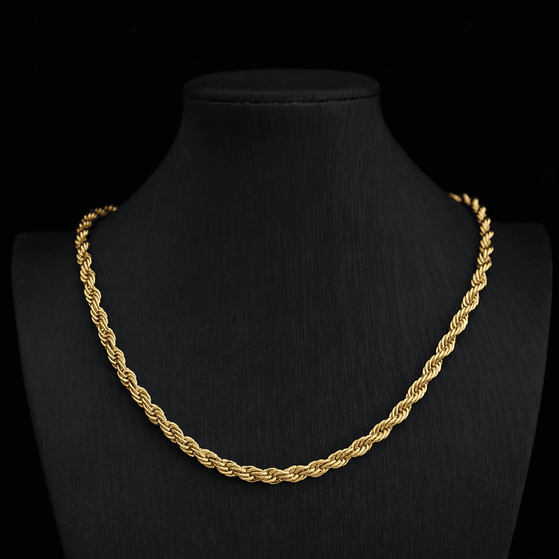 ElevateWell - Wholesale Link & Chain Necklace - Gold Rope Chain7