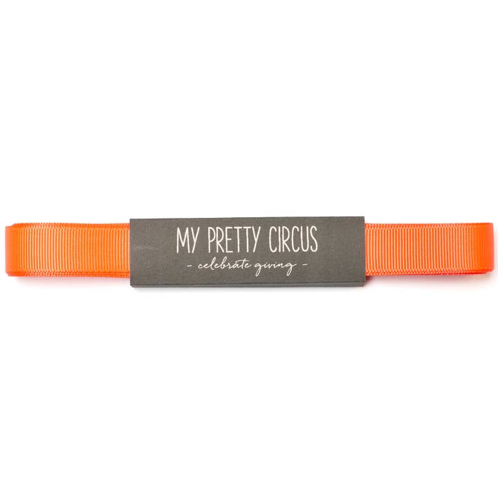 My Pretty Circus - Wholesale Ribbon - Gift Wrapping - Neon orange gift ribbon, neon ribbon, easy to tie1