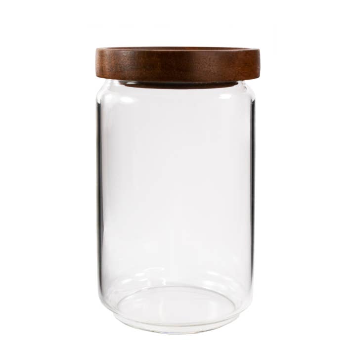 KITCHEN BASICS Canister Borosilicate/Acacia Lid 34oz for wholesale by Port-Style Enterprises Inc.
