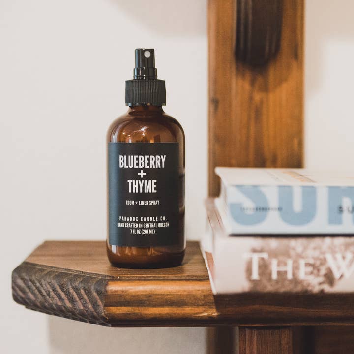 Paradox Candle Co. - Wholesale Room & Linen Spray - BLUEBERRY + THYME ROOM AND LINEN SPRAY2
