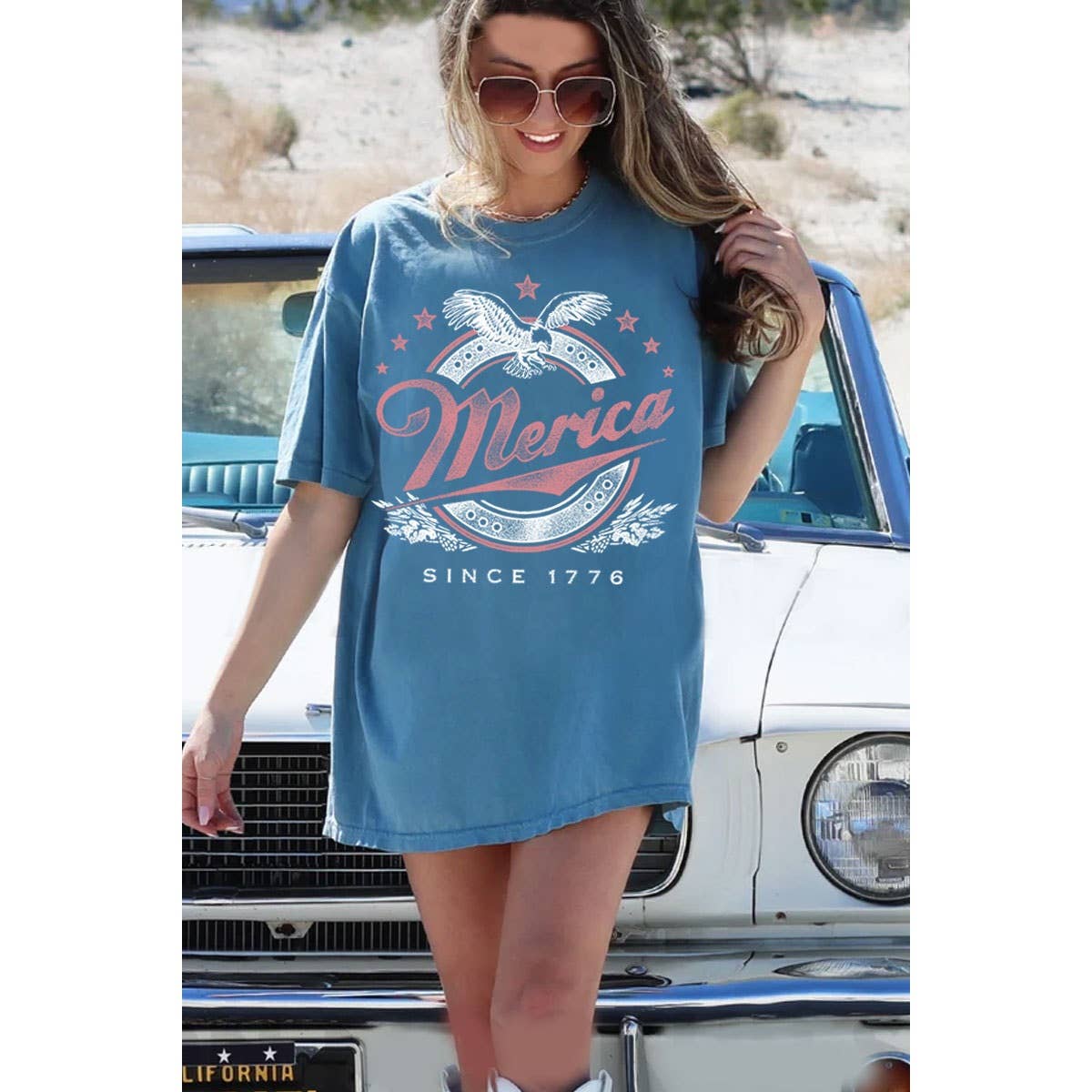 HRTandLUV - Wholesale Tunic - Women's - MERICA OVERSIZED GRAPHIC TEE4