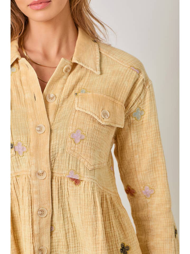 Mystree - Wholesale Jacket – Women's - 61004 Washed Peplum Jacket17