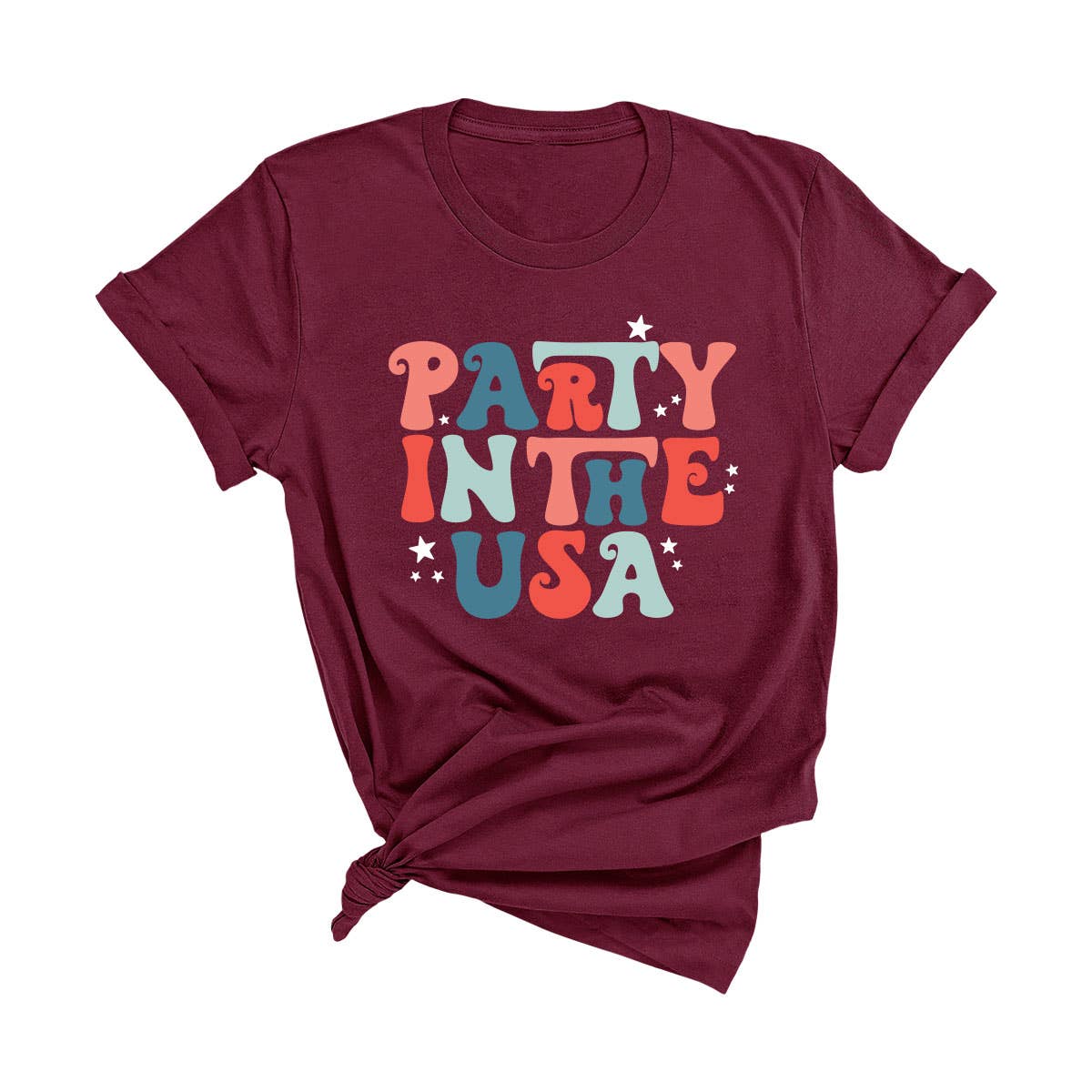 Viv&Lou - Wholesale Screen Printed T-Shirt - Women's - Party in the USA T-Shirt2