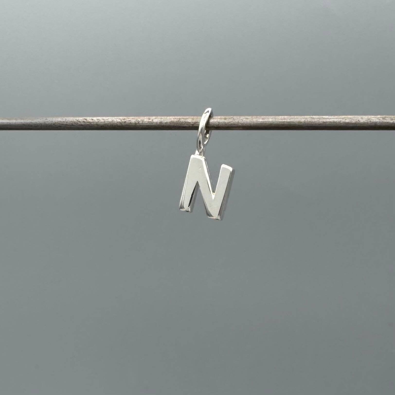 Something Silver - Wholesale Individual Charm/Pendant - Perfect Little Block Letter Initial Charm40