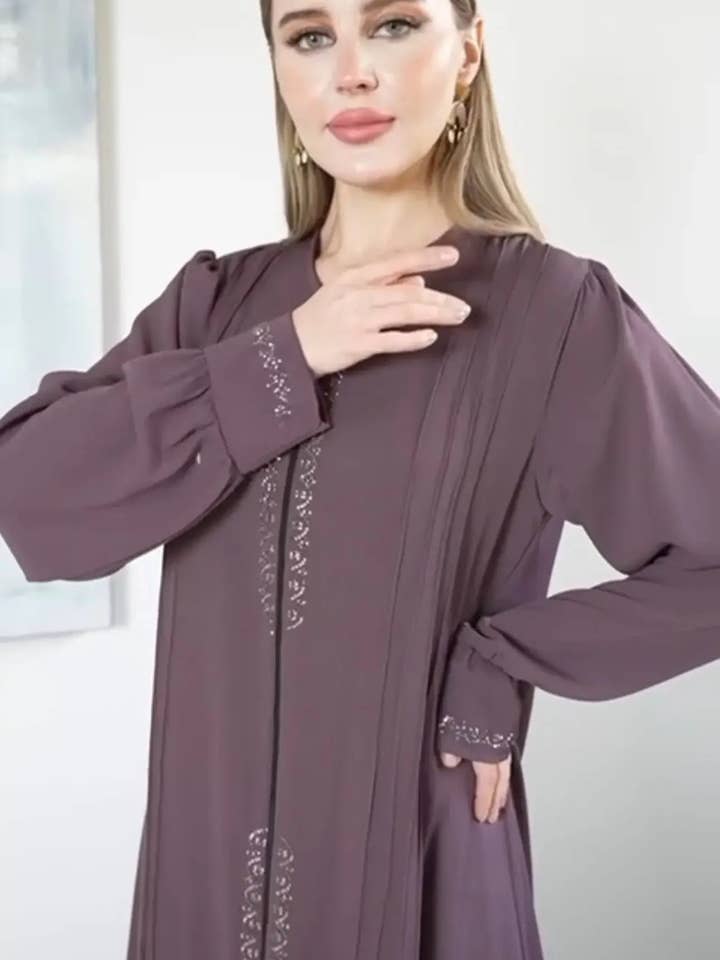 Palestinian Elegance - Wholesale Kaftan - Women's - Modesty Abaya: Stylish Comfort and Modest Coverage6