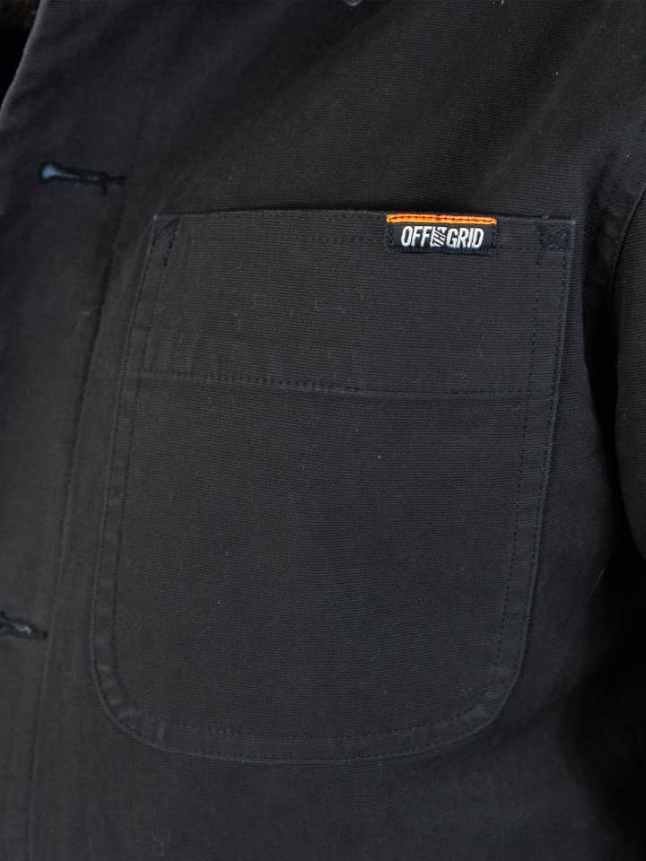 Heston Chore Coat - Black for wholesale on Faire8