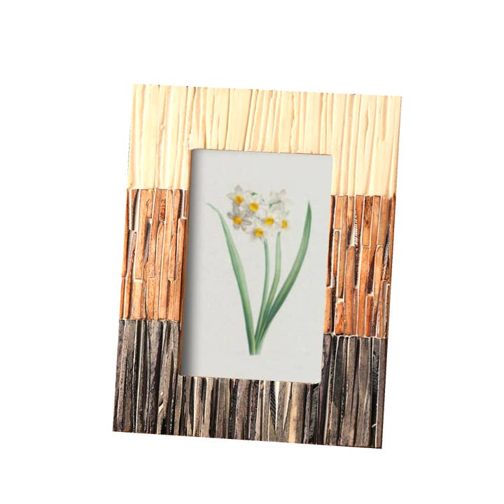 ExpoBazaar - Wholesale Picture frame - Photo Frame | Handmade Ribbed Bone Inlay Picture Frame, 4X6"1