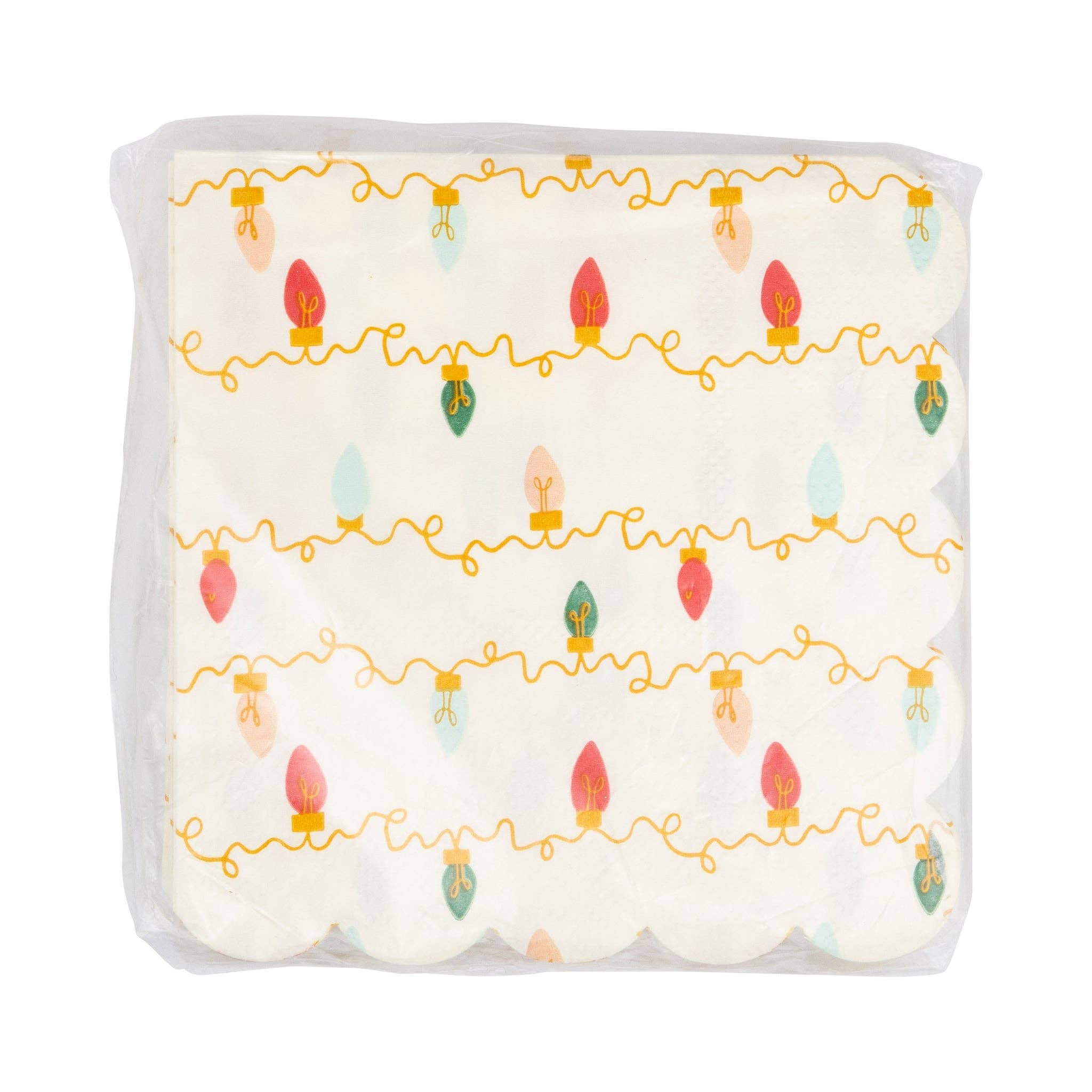 My Mind’s Eye – Großhandel Einweg-Serviette – PLNP1568 - Weihnachtslichter Cocktailserviette2