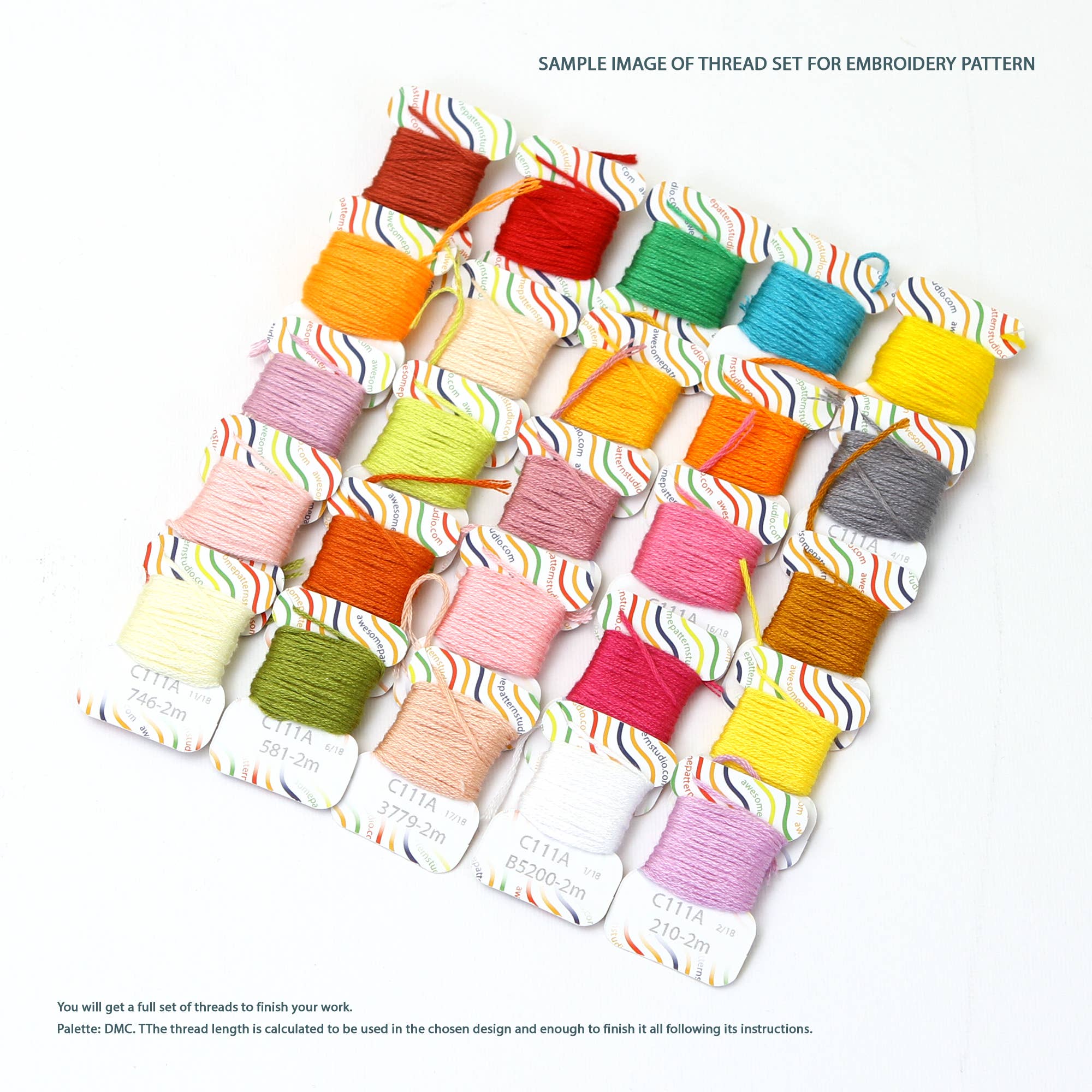 Awesome Pattern Studio - Wholesale Embroidery/Cross Stitch Supplies - Cute House Plants Embroidery Kit4