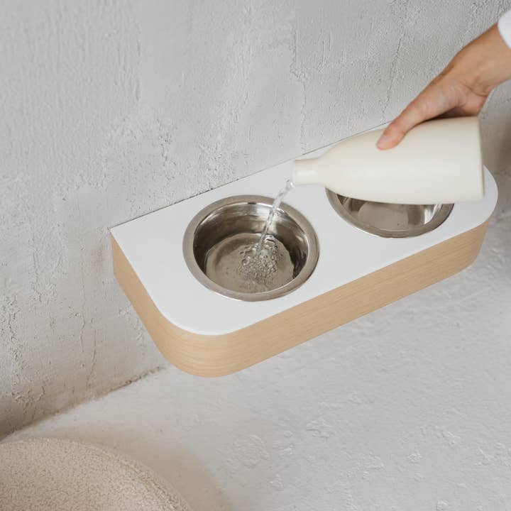 ValiaiDesign - Wholesale Pet Bowl - Cat/Dog - Waterproof dog feeder, Solid stone mounted dog bowl stand