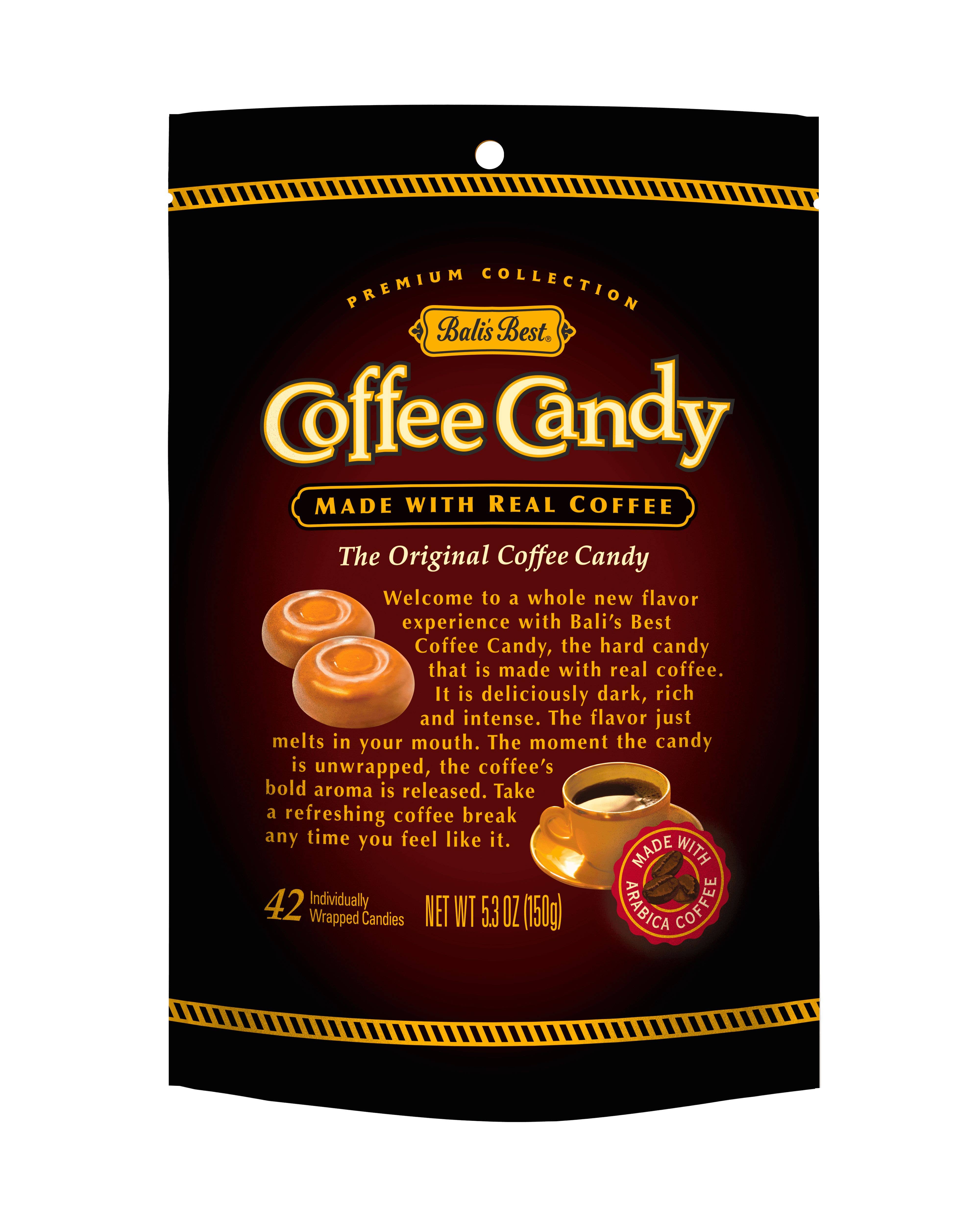 Grandpa Joe's Candy Shop - Wholesale Hard Candy - Bali's Best Coffee Candy, 5.3oz Bag, 12 Count Case