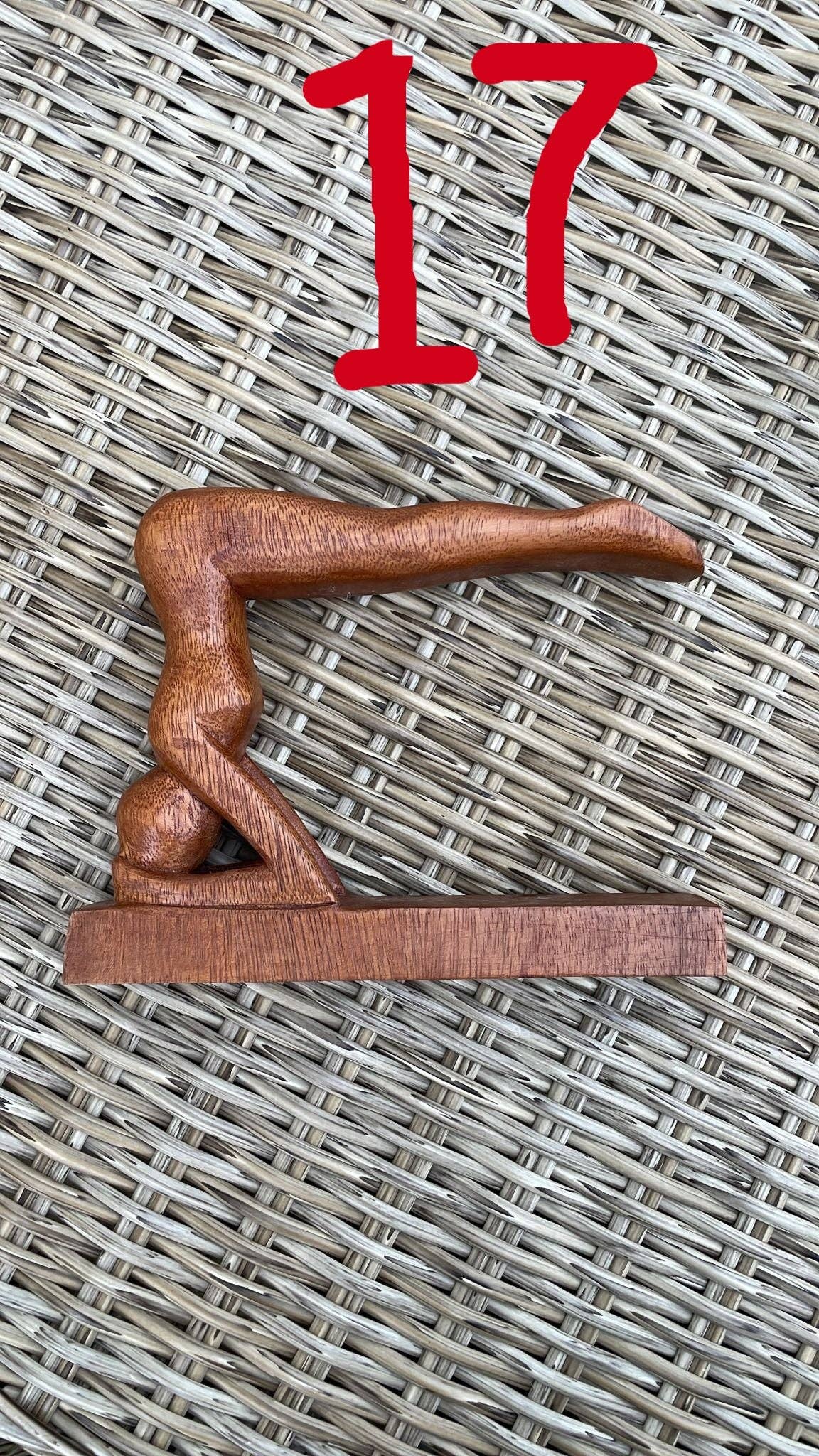 Ubud Glass - Wholesale Sculpture - Hand-Carved Wooden Yoga Poses Art - Serene and Spiritual Home Decor18