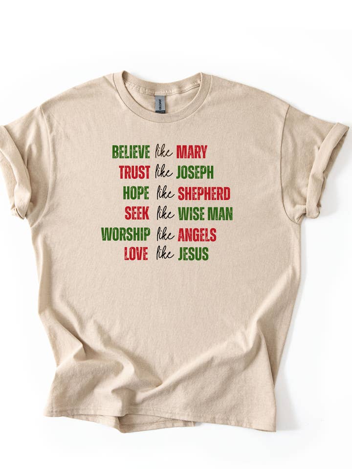 Believe Like Mary T-Shirt for wholesale by Poppy & Aster
