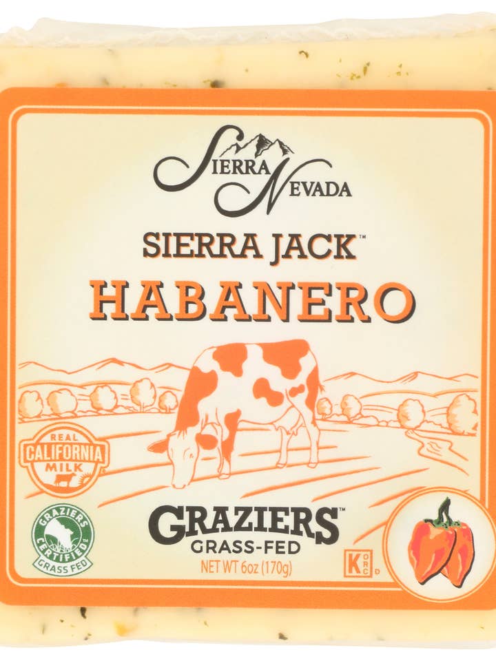 Sierra Jack Habanero Square 12/6oz for wholesale by Sierra Nevada Cheese Company