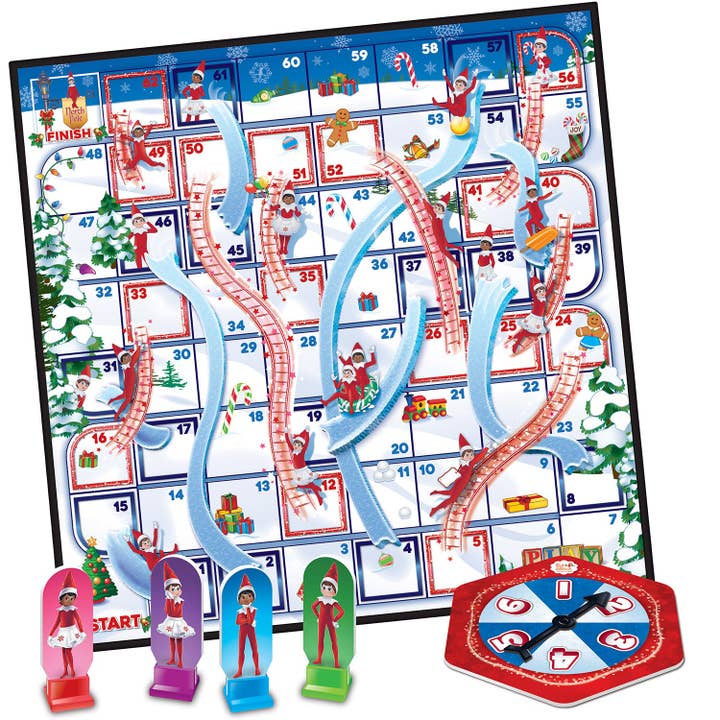 Masterpieces Puzzles - Wholesale Board Game - Elf on the Shelf - Slides and Ladders Board Game