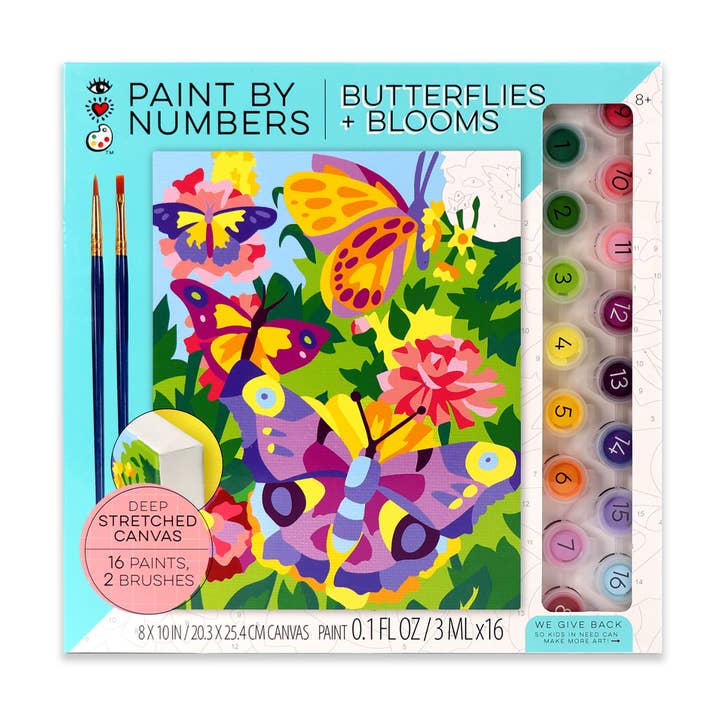 iHeartArt Paint By Numbers Butterflies + Blooms for wholesale by Bright Stripes