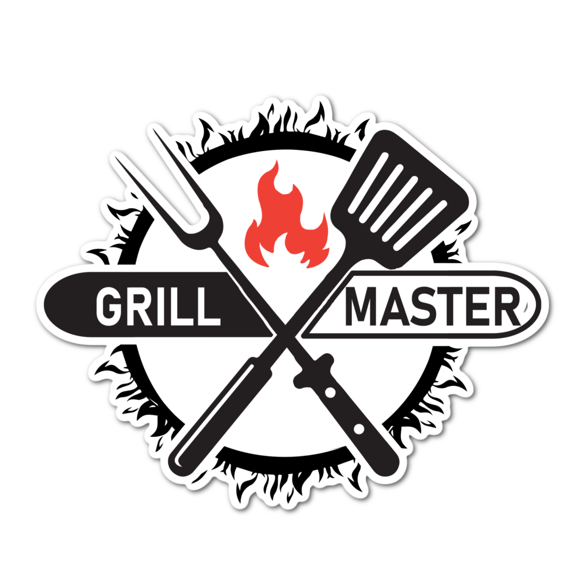 Jazzy Pop Stickers - Wholesale Sticker - Grill master Grillmaster laminated sticker grilling BBQ gift0