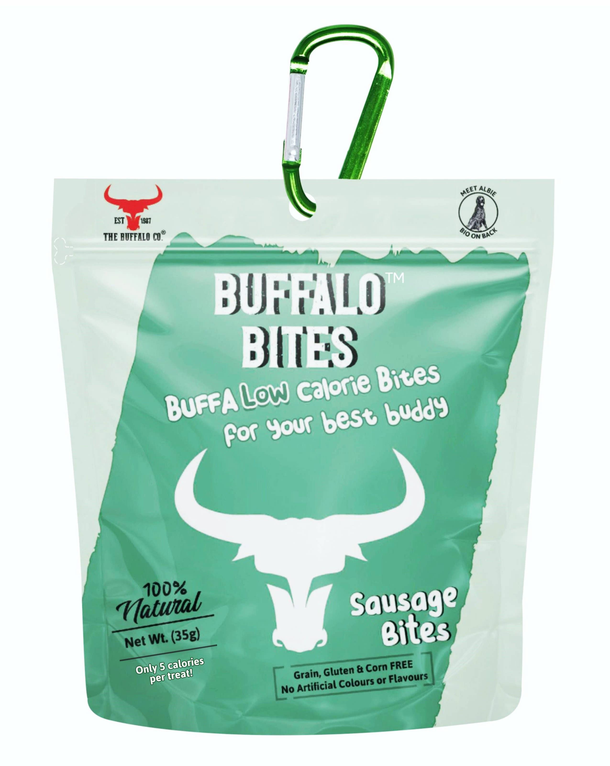 The Buffalo Co. – wholesale Pet treats – Dog – Sausage Bites- Buffalo Bite Training Treats