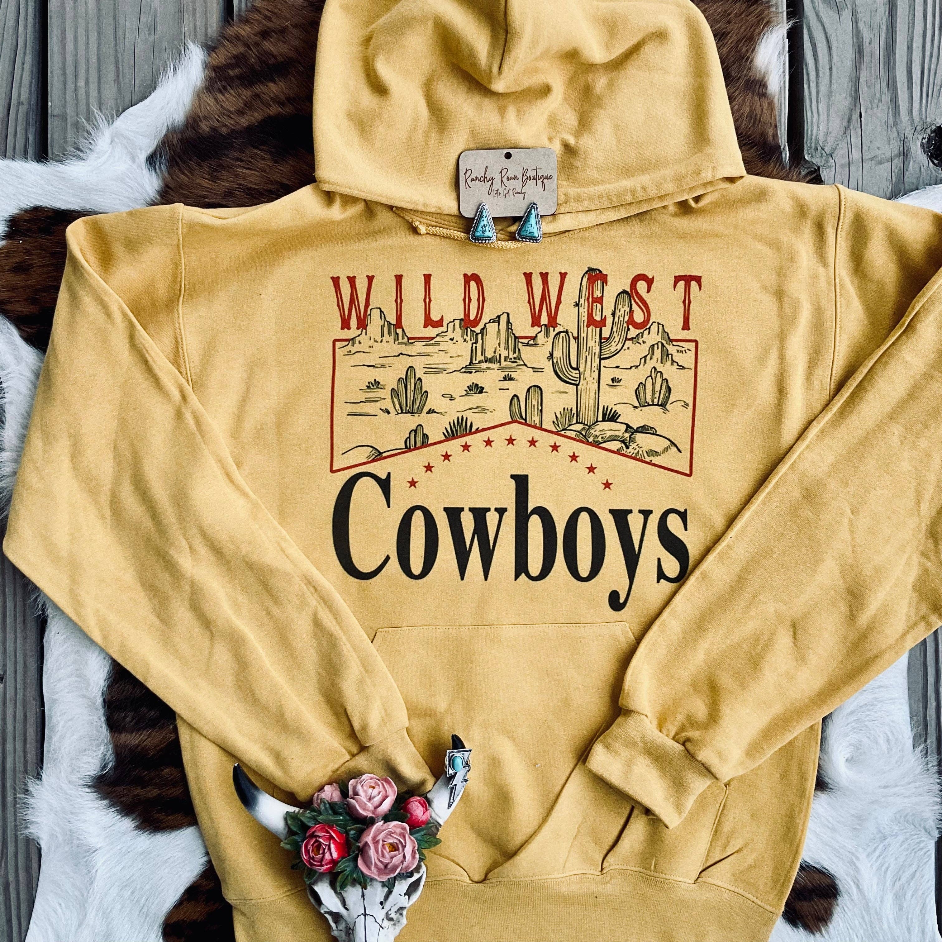 Ranchy Roan Boutique – Hoodie – Mulher por atacado – Hoodie Wild West Cowboy1