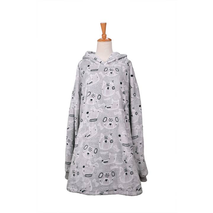 Doggie Love Oversized Blanket Pullover for wholesale by Opportunities