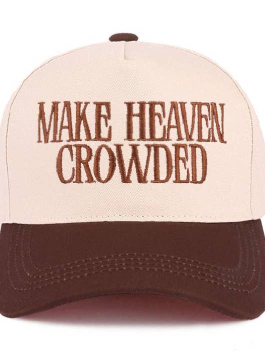 .1230 Make Heaven Crowded Two Tone Canvas Cotton Cap SI-28815 for wholesale by 42POPS