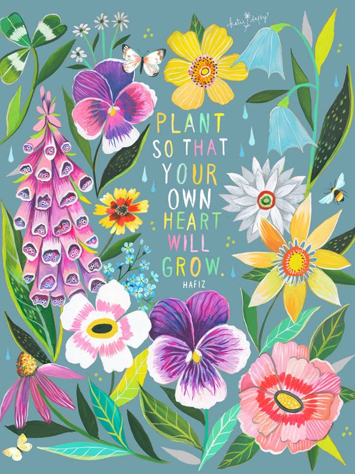 Plant Print for wholesale by Katie Daisy