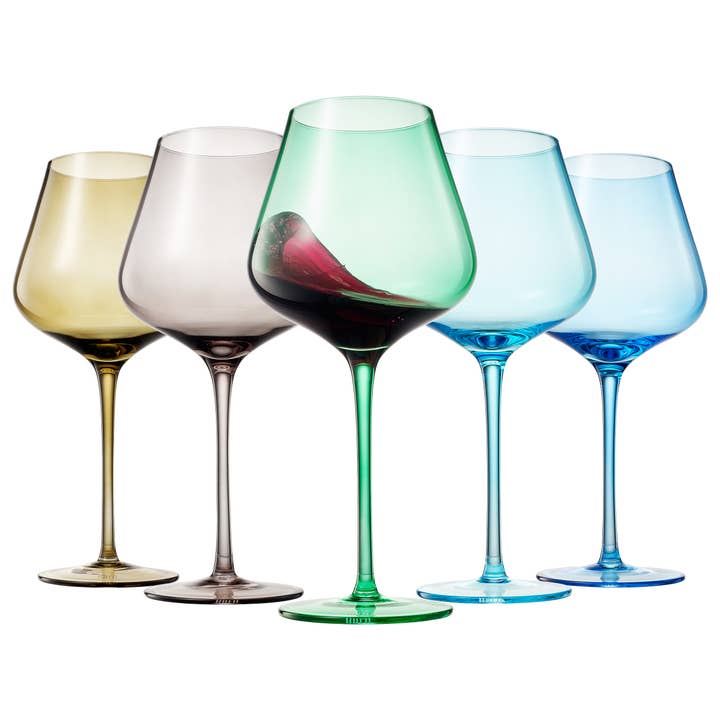 The Wine Savant / Khen Glassware - Wholesale Wine Glass - Colors of Rocky Mountains, City Wine Glassware | Set of 53